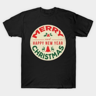 Merry Christmas Happy New Year T-Shirt